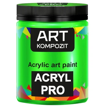 Краска акриловая Kompozit Art 430мл 551 Зеленый флуоресцентный