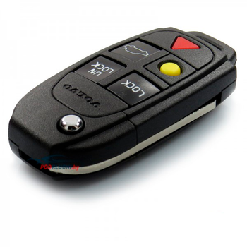 Ключ Volvo V70, ХС70, S80 выкидной (корпус) 4+1 кнопкa Panics