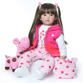 Кукла Реборн NPK DOLL девочка Ким силиконовая 60cм (414)