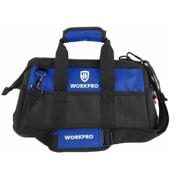 Сумка для инструмента Workpro WP281007 с пластиковым водонепроницаемым основанием (Черный)
