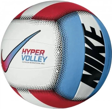 Мяч волейбольный Nike HYPERVOLLEY 18P белый, голубой , красный 5 N.100.0701.982.05