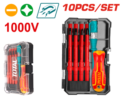 Набір викруток електрика TOTAL THTIS5106 Sl, Ph, 10шт. (6673297)