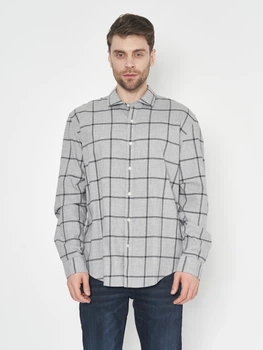 Рубашка хлопковая мужская Pedro del Hierro 8388369-47 S Серая (SZ8433882055899)