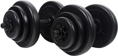 Гантели RN-Sport битумные по 18 кг комплект 2 шт (BD-18)