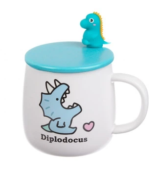 Чашка керамическая "Diplodocus", 320 мл. + ложечка