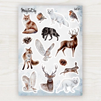 Стикерлист MriyTaDiy Set 87, модель "Лесные звери"