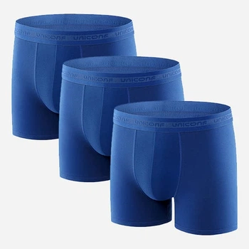 Набор трусов-боксеров мужских Uniconf BB08 L 3 шт Dark Blue (5942542213775)