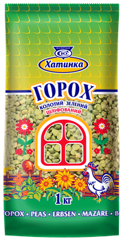 Горох зелений колотий 1кг. Хатинка
