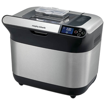 Хлебопечка Morphy Richards 502000 Металлик/Черный 600 Вт с отложенным стартом + 19 программ