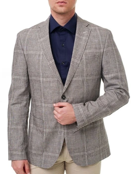Пиджак Pierre Cardin в клетку в сером цвете - размер 24/48 (S)(38419/7950)