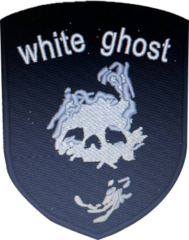 Шеврон GARLANG "белый призрак" на липучке велкро (400018305)