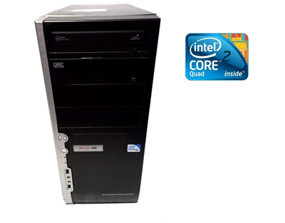 ПК Prime PC Tower / Intel Core 2 Quad Q9300 (4 ядра по 2.5 GHz) / 4 GB DDR3 / 320 GB HDD / Intel HD GMA X4500 / DVD-RW / 400W б/у
