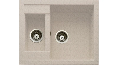 Кухонна мийка LONGRAN ULTRA ULS 615.500.15 пісочна (38 Terra) + подарунок дошка кухонна обробна