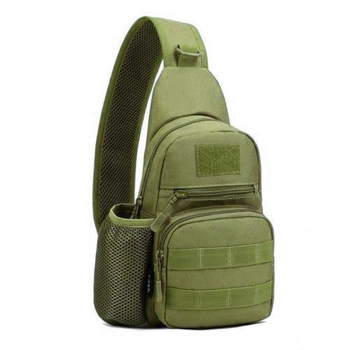 Сумка-рюкзак EDC тактична військова однолямочная Protector Plus X216 A14, олива