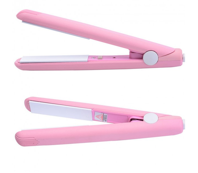 Мини плойка утюжок для выпрямления волос Beauty MINI-1 Pink