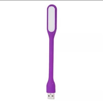 Портативний світильник USB LED світлодіодна міні-лампа 5 V 1.2 W для ноутбука Гнучкий Фіолетовий