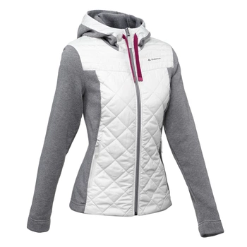 QUECHUA Кофта жіноча NH100 Hybrid для туризму сіра S