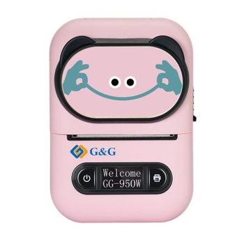 Принтер етикеток G&G 950CW рожевий USB, Bluetooth (LABP-GG-950CW-P)