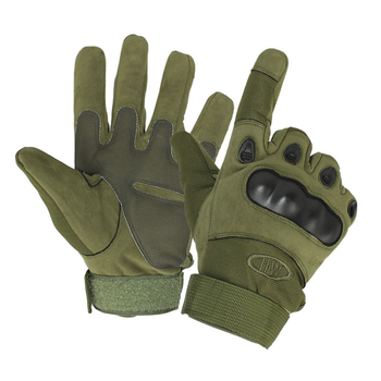 Перчатки тактические OKLAI 705 Green XL мужские полнопалые военные с защитой LOZ