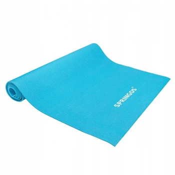 Мат для фитнеса и йоги Springos PVC 4 мм YG0035 Sky Blue (1647672076)