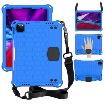 Чехол STR EVA Apple iPad 10 (10.9" экран) 2022 детский с ремнём и подставкой Blue