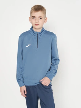 Детская спортивная кофта для мальчика Joma Winner II 102655.770 109-117 см Синяя (8445456383345)
