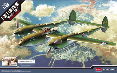 Збірна модель P-38F Lightning "Glacier Girl" масштаб 1:48 Academy (12208)