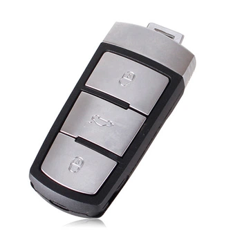 Ключ зажигания чип ID48 3C0959752BA 3 кнопки для Volkswagen Passat B6 В7 СС black