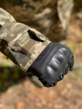 Перчатки тактические черные без пальцев ВСУ - 10шт размер XL