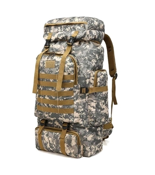 Великий тактичний військовий рюкзак, об'єм 65 літрів.