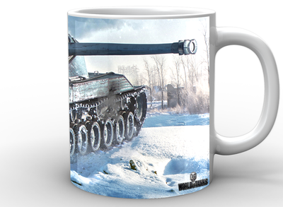 Кружка чашка World of Tanks Світ танків сніг WT.02.035