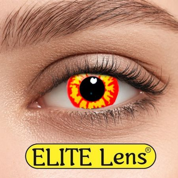 Контактні лінзи Elite Lens Кольорові "Вогонь" - +2,25+2.25 2 шт. 8.6