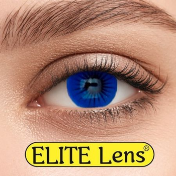 Контактні лінзи Elite Lens Кольорові "Блу енжел" - +6,0+6.0 2 шт. 8.6