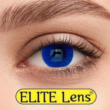 Контактні лінзи Elite Lens Кольорові "Блу енжел" - +4,5+4.5 2 шт. 8.6
