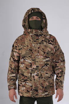 Військова тактична зимова куртка Softshell Мультикам XXXL