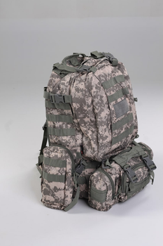 Військовий тактичний рюкзак Yakeda 50-60л Піксель камуфляж