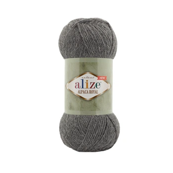 Alize Alpaca Royal ( альпака рояль)- 196 серый меланж меланж
