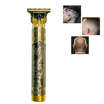 Машинка для стрижки волос Professional Hair Clipper TH-8002 с эмблемой дракона, триммер окантовочный (1009244-Bronze-2)