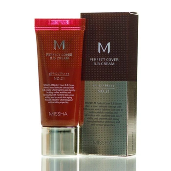 ББ крем Missha M Perfect Cover BB Cream 21 тон світлий бежевий 20 мл