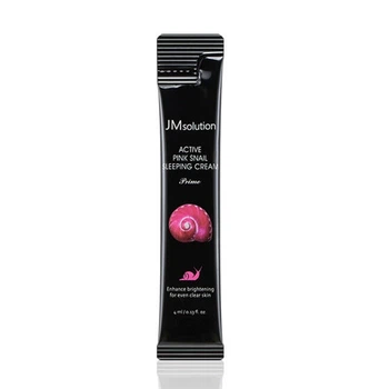 Ночная маска с муцином улитки и витаминами JMsolution Active Pink Snail Sleeping Cream 4 мл