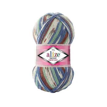 Турецкая пряжа для вязания нитки ALIZE SUPERWASH 100 Ализе супервош 7653