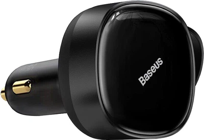 Ładowarka samochodowa Baseus Enjoyment Retractable 2-in-1 Car Charger C+L 30 W Black (CGTX000001)