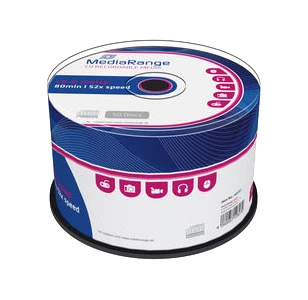 Dysk MediaRange CD-R 700 MB 52X 80 min 50 szt (MR207)