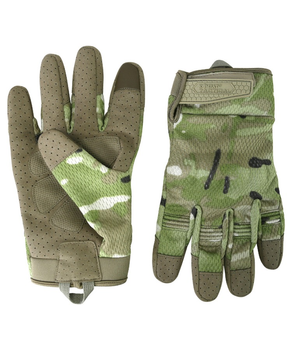Тактичні військові рукавички KOMBAT UK захисні рукавиці M мультікам TR_kb-rtg-btp-m