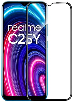 Защитное стекло для смартфона Realme C25Y PowerPlant Black (GL601223)