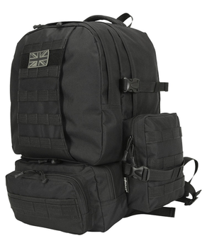 Рюкзак тактичний армійський військовий KOMBAT UK Expedition Pack чорний 50л TR_kb-ep50-blk