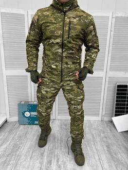 Тактическая зимняя теплая военная форма комплект костюм Jalivena ( Куртка + Штаны ), Камуфляж: Мультикам, Размер: XXL
