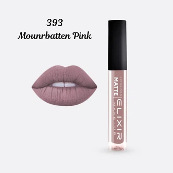 Жидкая матовая помада Elixir Liquid Lip Matte тон 393 Mounrbatten Pink (5206929334850)