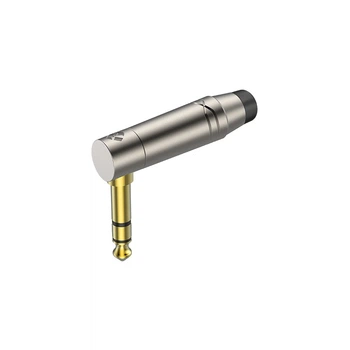 Разъем Roxtone RJ3RPP-BK-NG Jack 6.3mm (stereo) угловой