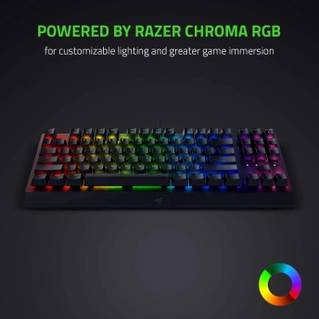 Клавиатура проводная Razer BlackWidow V3 TKL Razer Green USB RU (RZ03-03490700-R3R1)